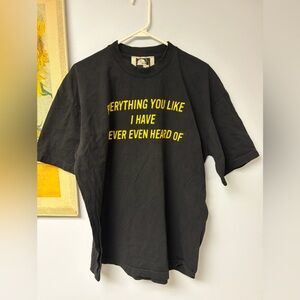 And after that Black Tee with Yellow Text. Like new.